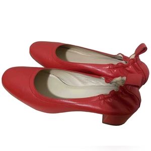 Everlane Day Heel in Red Leather